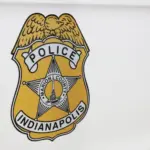 The exterior of an Indianapolis Metropolitan Police car in Indianapolis^ Indiana on June 13^ 2024. IMPD is the law enforcement agency for the city of Indianapolis.