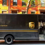 photo of UPS Truck. UPS is one of largest package delivery companies worldwide. 2023-04-20 New York