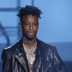 21 Savage at the Philipp Plein fashion show during New York Fashion Week: The Shows at Hammerstein Ballroom on September 9^ 2017 in New York City.