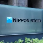 The logo of Nippon Steel Corporation is displayed at the company headquarters. Chiyoda ward^ Tokyo Japan-Dec 01^ 2024