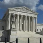 US Supreme Court Building. Supreme Court building faces the US Capitol. WASHINGTON^ DC - OCT 3^ 2016