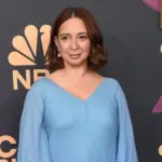 Maya Rudolph arrives for Carol Burnett: 90 Years of Laughter + Love on April 26^ 2023 in Hollywood^ CA LOS ANGELES - APR 26