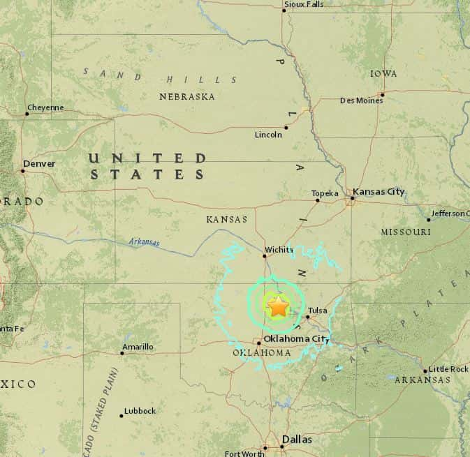 Earthquake map