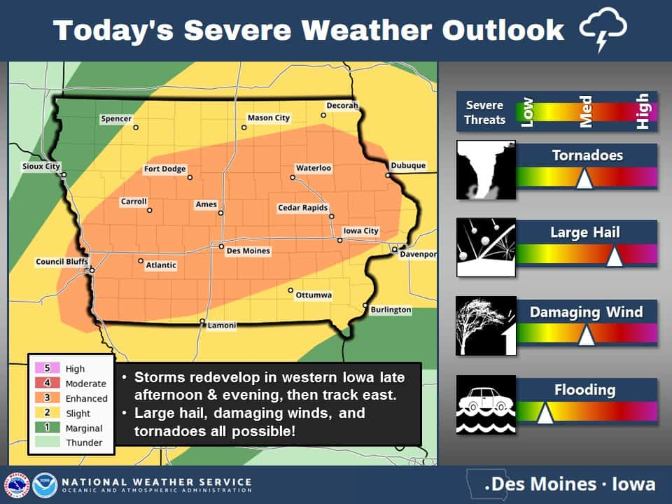 Severe Weather Possible With Storms This Evening Knia Krls Radio The One To Count On 