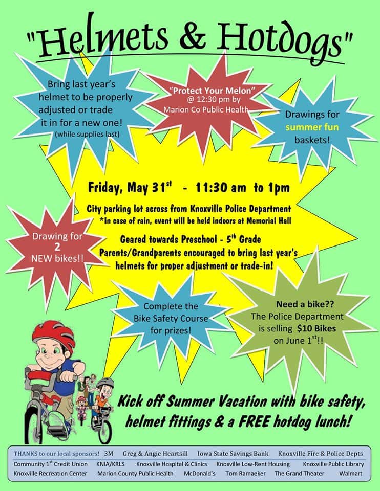 Knoxville's Helmets & Hotdogs to Start Summer May 31st KNIA KRLS