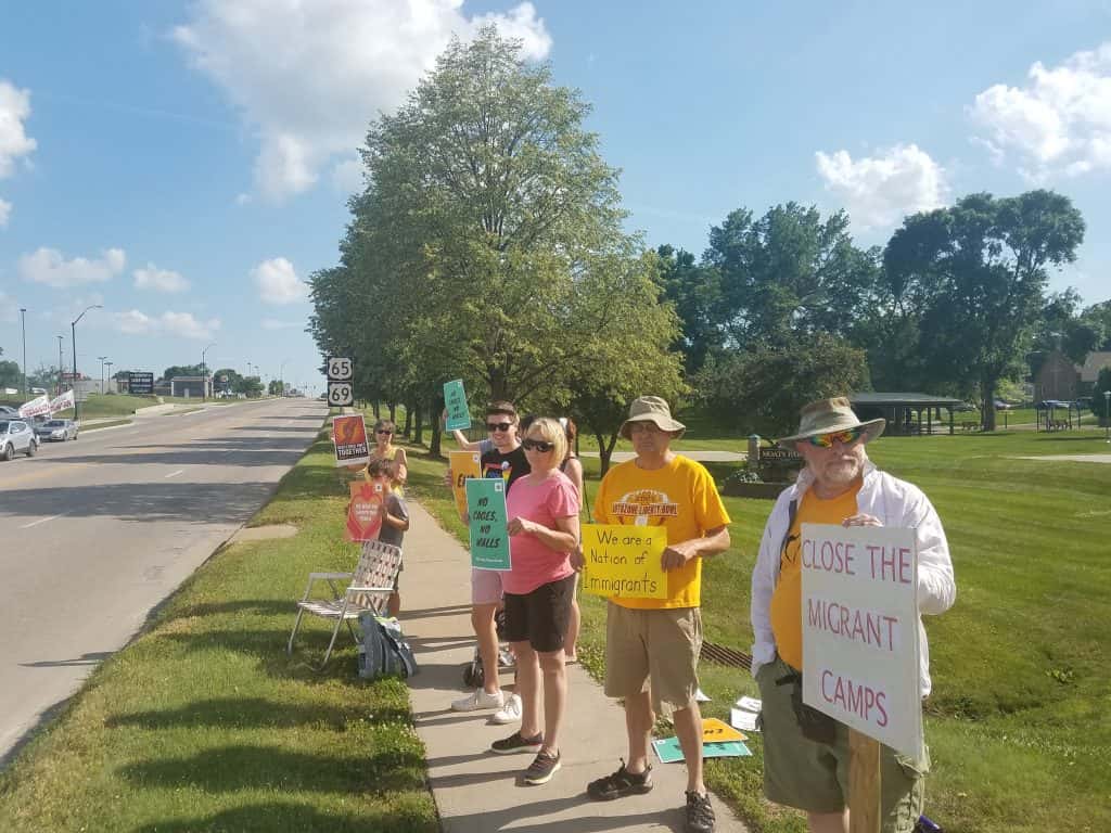 Migrant Camp Protest Held in Indianola Tuesday KNIA KRLS Radio The