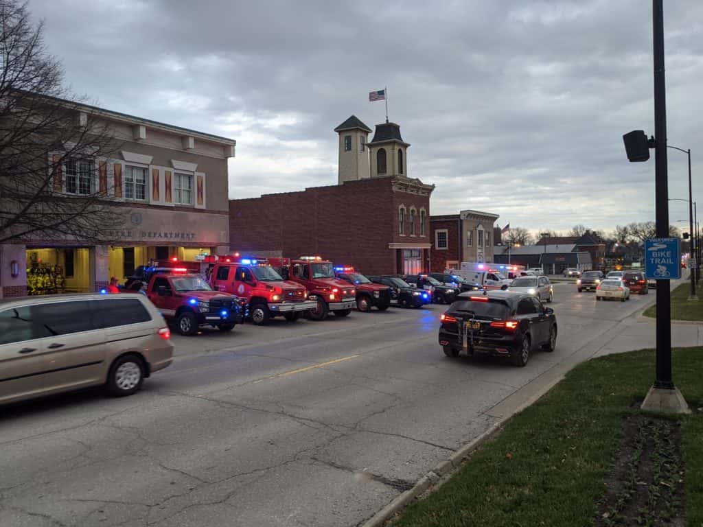 Pella Emergency Groups, Area Fire Departments "Light it Up" KNIA KRLS