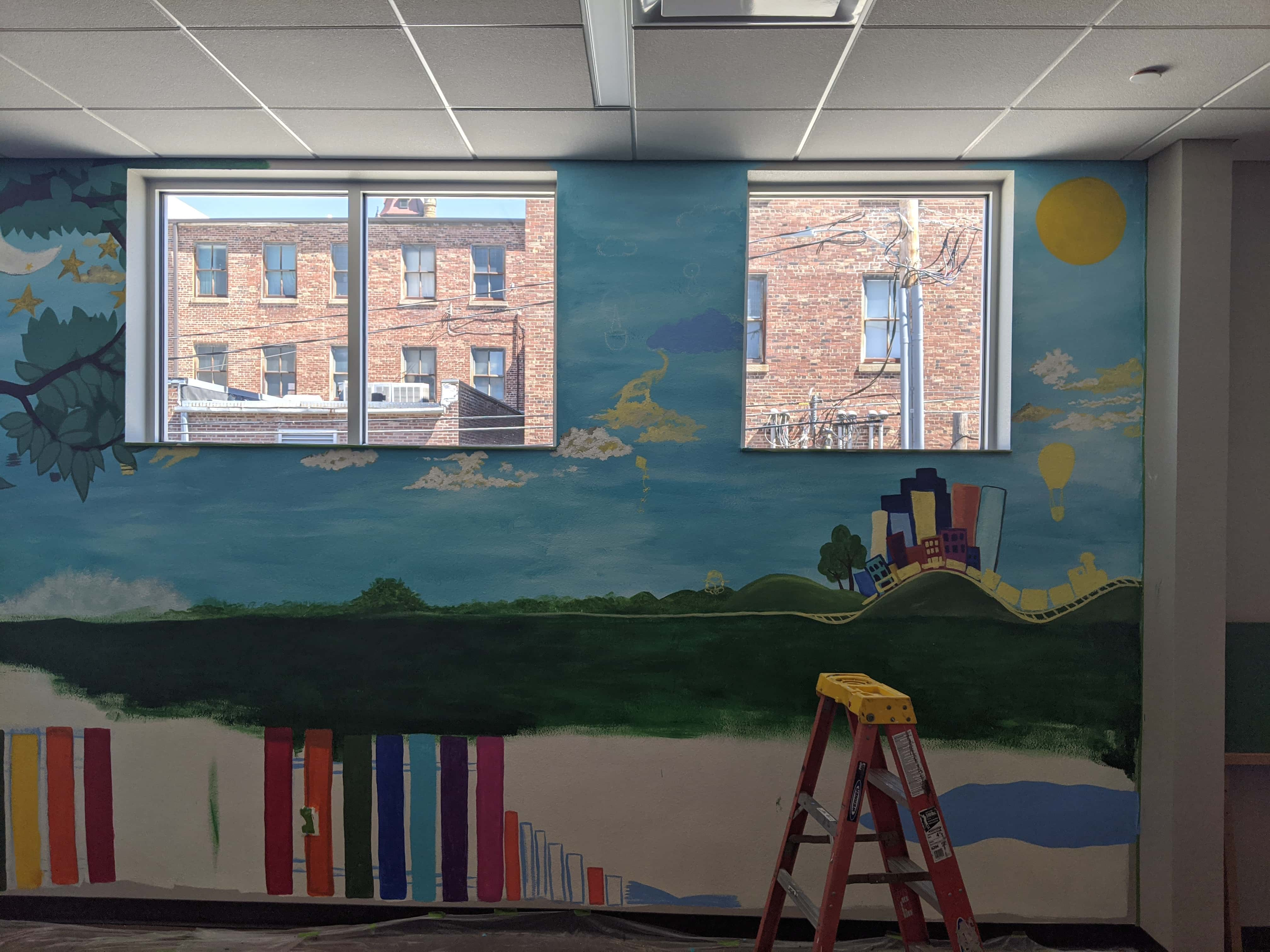 New Knoxville Public Library Mural Near Completion Knia Krls Radio