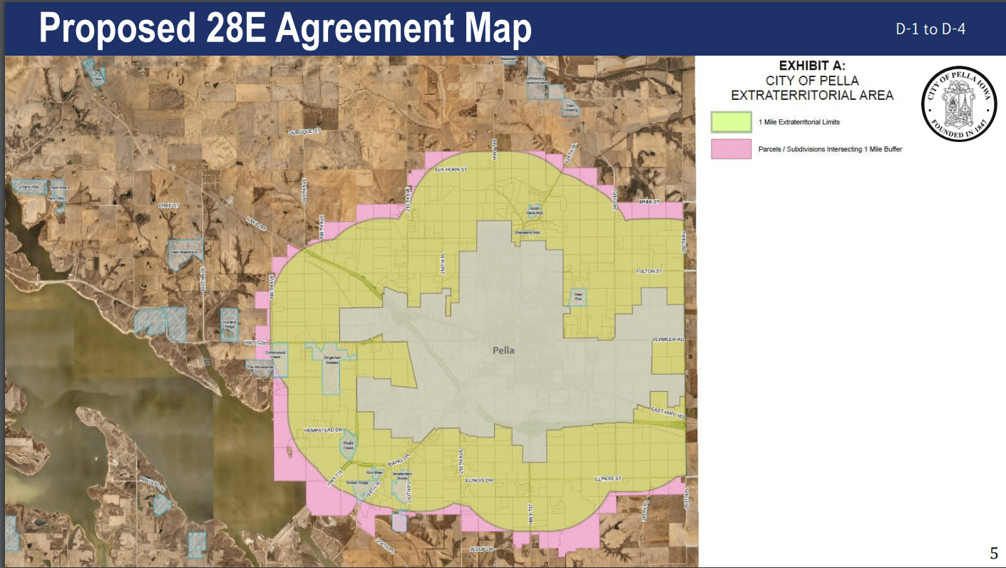 Pella City Council Approves Zoning Jurisdiction Changes Monday KNIA