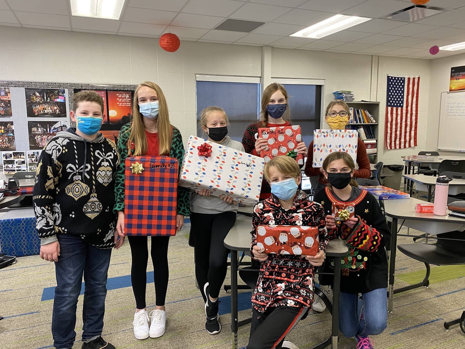 Pella Middle School Student Council Supports Families During Holidays
