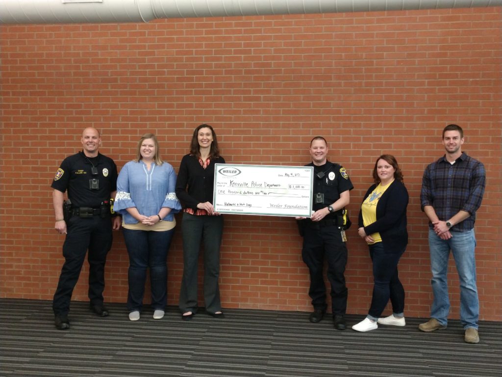 Knoxville Police Department Receives Donation from Weiler Foundation - Vimarsana News