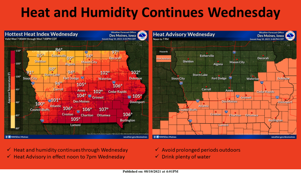 Heat and Humidity Continue Today KNIA KRLS Radio The One to Count On