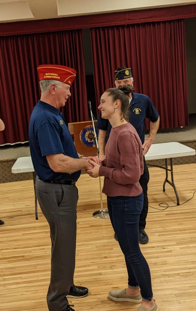Pella Student Meets with National American Legion Commander - Vimarsana News