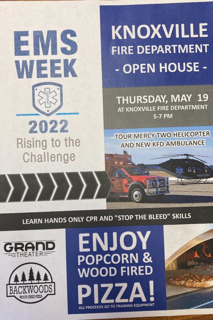 Knoxville Fire Department To Hold EMS Week Open House - Vimarsana News