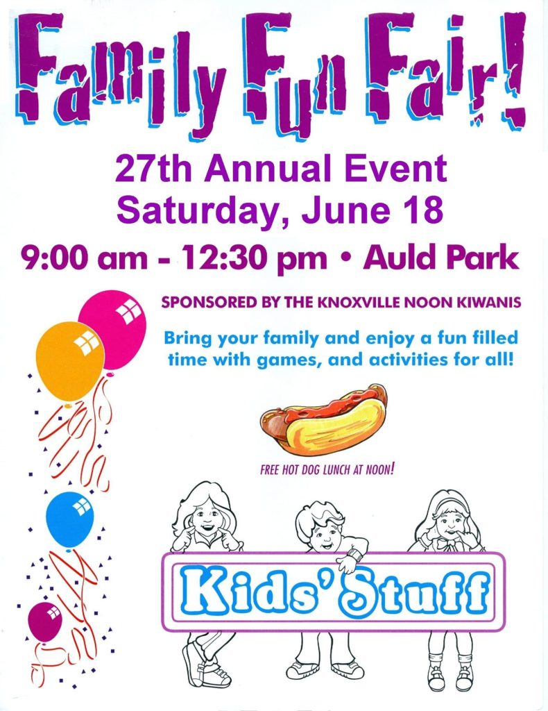 Knoxville Noon Kiwanis to Hold Family Fun Day - Vimarsana News