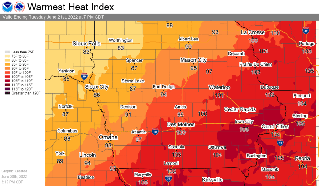 Heat Advisory Issued Today In South Central Iowa KNIA KRLS Radio 