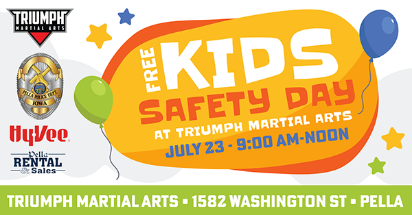 Triumph Martial Arts Web hosting Unfastened Children Protection Day | KNIA KRLS Radio