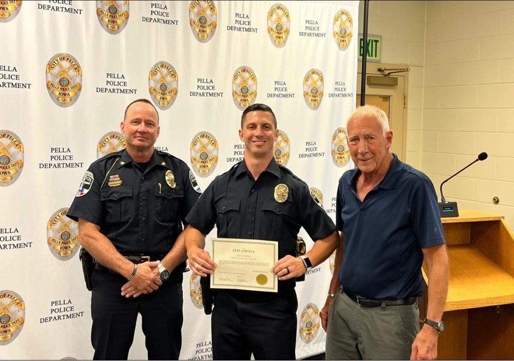 New Pella PD Officer Joining Ranks Officially Monday - Vimarsana News