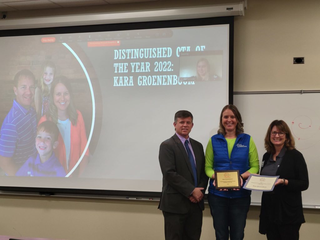 Groenenboom Awarded Distinguished Occupational Therapy Assistant of the Year - Vimarsana News