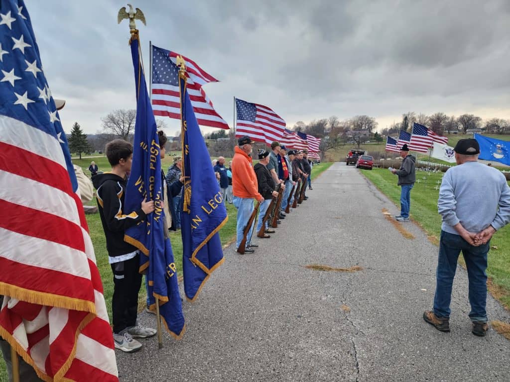 Knoxville Veterans Day Flag Raising KNIA KRLS Radio The One to Count On