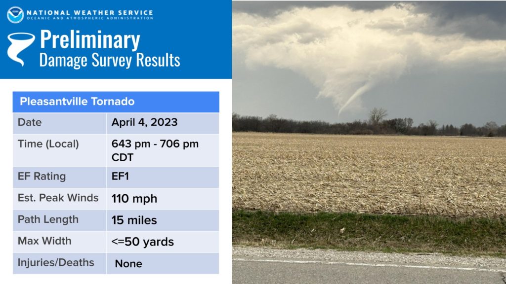 Pleasantville Area Tornado Rated EF1 By National Weather Service