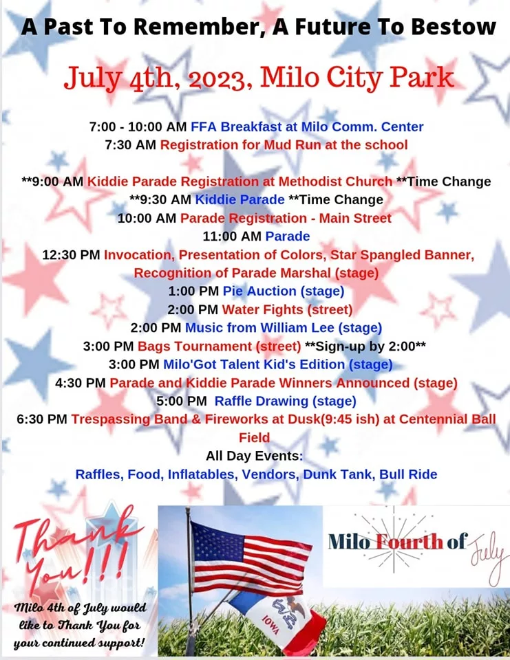 Milo 4th of July KNIA KRLS Radio The One to Count On