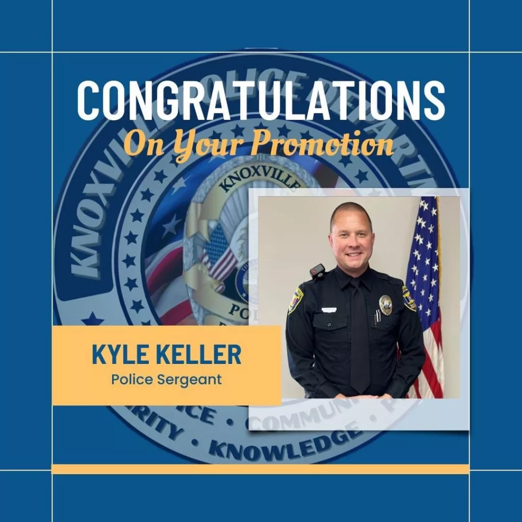 Knoxville Police Officer Kyle Keller Has Been Promoted to Sergeant - Vimarsana News
