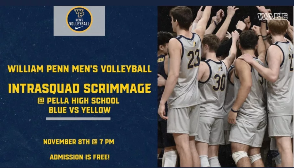 William Penn University Men's Volleyball Hosting Intersquad Scrimmage in Pella Wednesday | KNIA KRLS Radio - Vimarsana News
