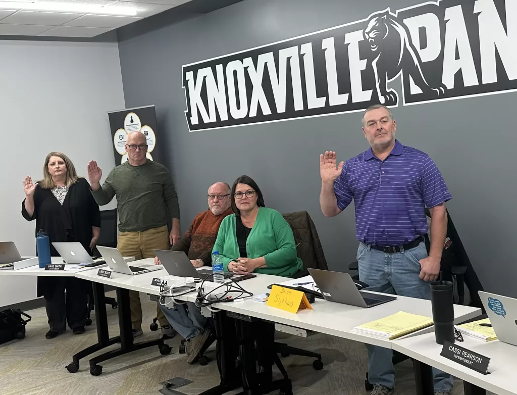 New Knoxville School Board Sworn in, Election of Board Officers Held - Vimarsana News