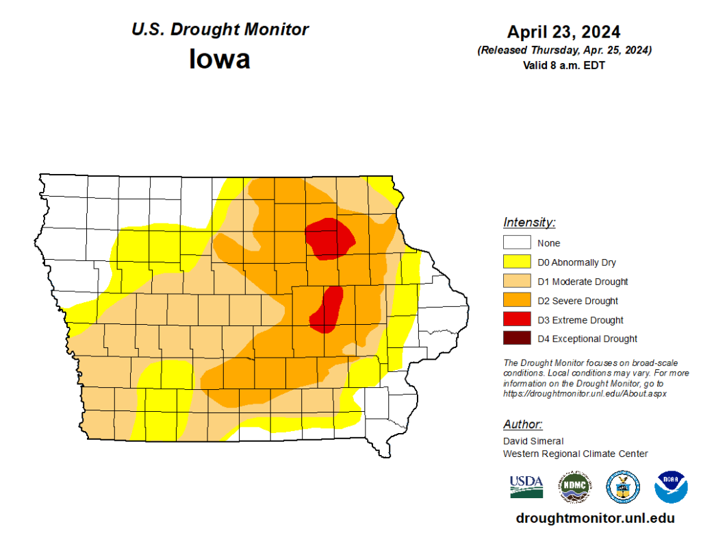 Last Week's Rainfall Provides No Local Drought Relief in Latest Weekly Update | KNIA KRLS Radio - Vimarsana News
