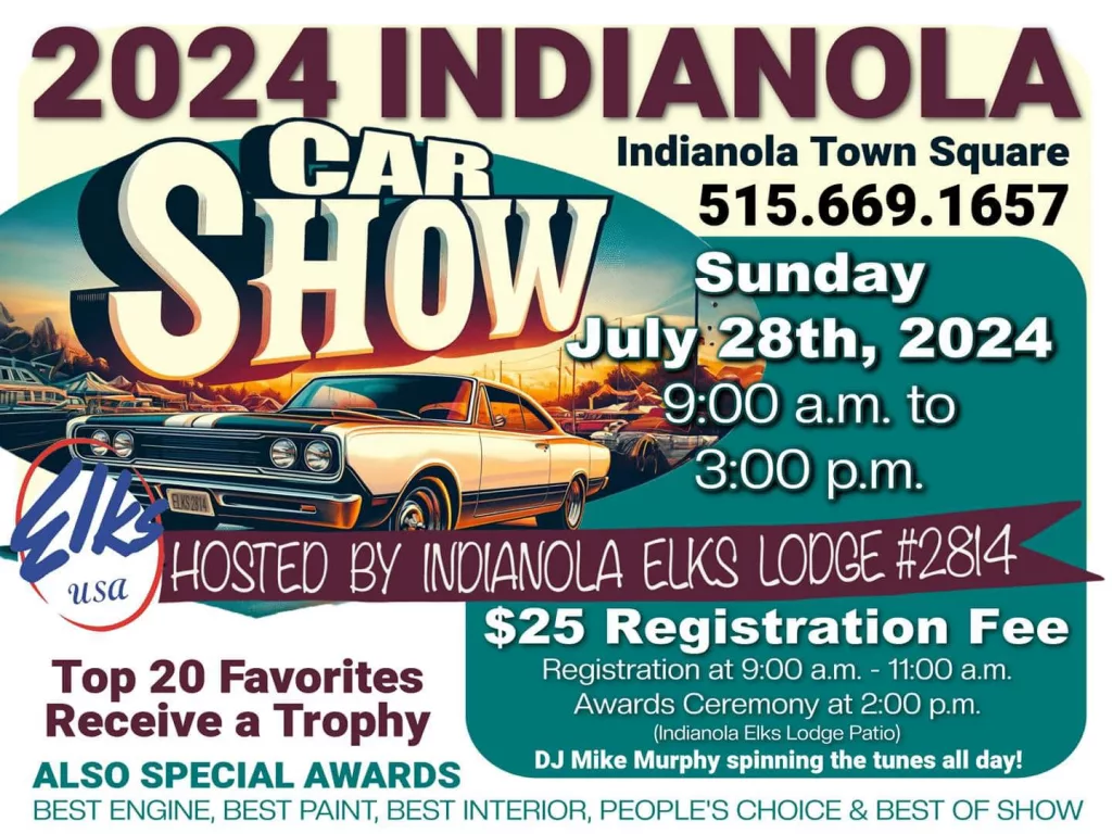 Indianola Car Show KNIA KRLS Radio The One to Count On