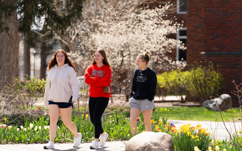 central-college-three-women-spring