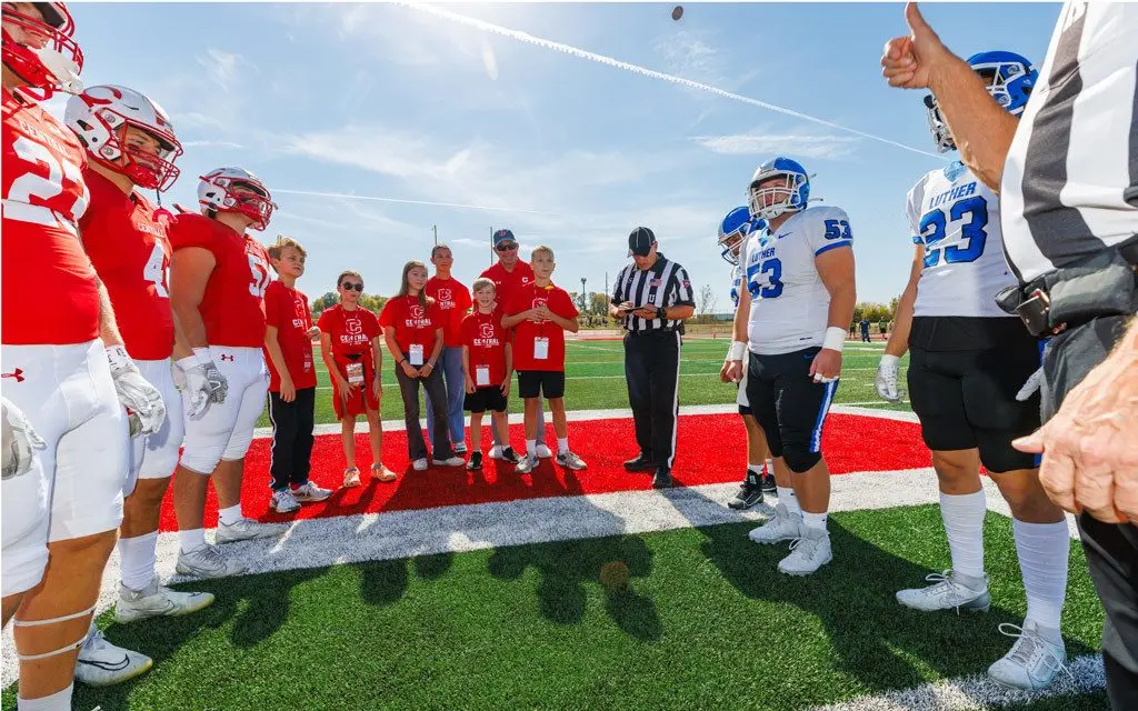 central-college-2024-kid-captain-coin-toss