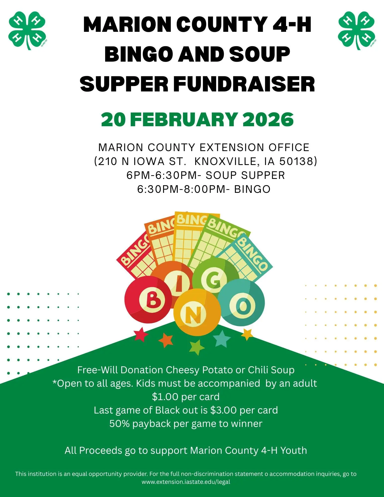 Bingo and Soup Supper