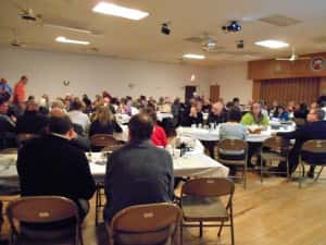 Crowd of people at Jefferson Elks Lodge