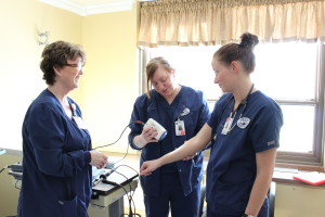 (L-R): Kathi Hoskins, Chelsey Hinners and Caitlyn Reed. Photo courtesy of Greene County Medical Center