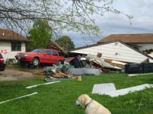 Dallas County storm damage area #2. (Photo courtesy of Dallas County Emergency Management Coordinator Barry Halling)