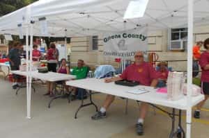 Greene County Chamber volunteers helping to coordinate Hot August Night