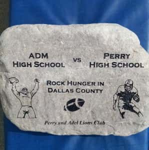 The Brand New Rock Hunger Traveling Trophy for Perry-ADM Battle