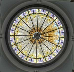 Dome in rotunda of courthouse