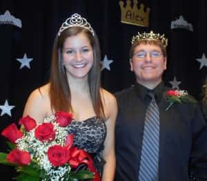 Hannah Gunn (left) and Karlan Langfitt (right) are this year's homecoming king and queen