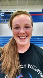 Amy Marckres led Perry with 11 kills last night against Carroll.