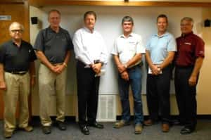 GCDC Executive Board (L-R): Rick Morain, Jim Daubendiek, Sid Jones, Chris Nation, Jim Ober, Norm Fandel