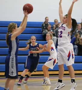 Taylor Lathrum and the Jayettes will have to play big tonight against a taller Boone squad.