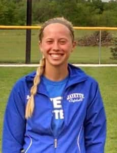 Emma Olejniczak struck out 14 Norwalk batters Friday night in the home opener for the Jayettes