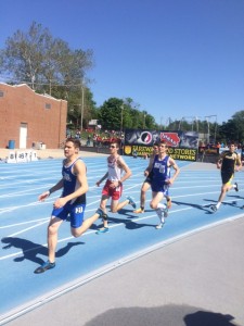 Perry's Keegan Pfau competes in the 3200 Thursday morning