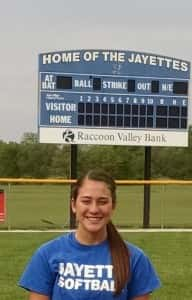 Victoria Hegstrom knocked in four runs Wednesday night as Perry defeated Carroll 8-2.