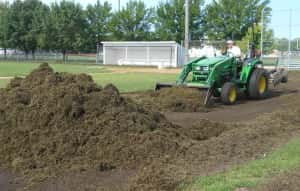 Renovating the baseball field pic 2