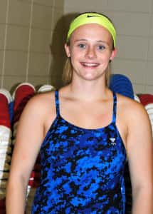 Senior Haileigh Kenyon won 4 events in the Perry sweep of Hoover and North.