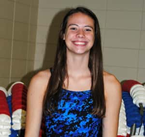 Perry junior Haley Vaughn will serve as one of two team captains this year for the swimming program.